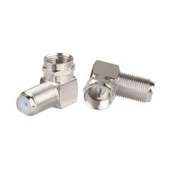 Bingfu F Type Male to Female Right Angle RG6 Coaxial Cable Connector Adapter (5-Pack) for Television TV Antenna CATV Digital Vedio Audio Coax Extension Cable