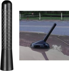 Bingfu Mini Car Antenna Roof Mount 3.2 inch Carbon Fiber Car Antenna Replacement Compatible with Toyota Honda Chevrolet Nissan Ford Jeep Subaru GMC