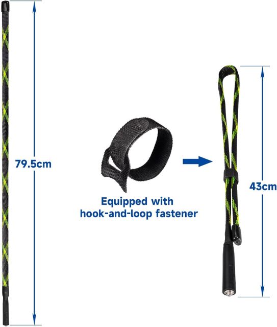 Bingfu Dual Band VHF UHF 136-520MHz 31.3 inch Foldable Camouflage CS Tactical SMA Female Ham Radio Antenna for BaoFeng UV-5R UV-82 BF-F8HP  Wouxun HYT Handheld Two Way Radio Walkie Talkie