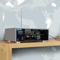 Bingfu FM Antenna 115cm 7 Sections Telescopic FM Radio Antenna Replacement for Yamaha Onkyo Pioneer Marantz Indoor Sound HD Radio Bluetooth Home Stereo Receiver AV Audio Video Home Theater Receiver