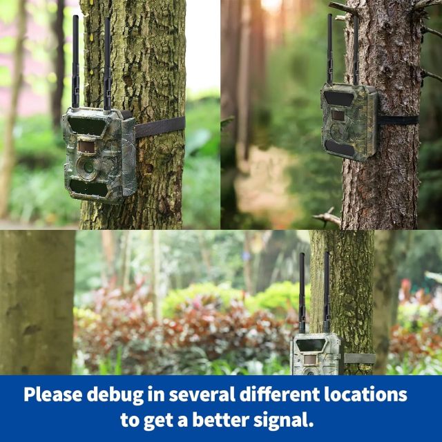 Bingfu 4G LTE Cellular Trail Camera Antenna 8dBi RP-SMA Male Antenna (10-Pack) Compatible with Spypoint Link Micro Solar EVO Link S Dark Wildlife Hunting Game Cam Outdoor Mobile Security Camera