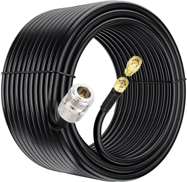 Bingfu 43.3inch 8dBi 915MHz Helium HNT Lora Antenna - 20ft ALSR240 Low Loss Cable - Compatible with Nebra Bobcat 300 Cal-Chip RAK V2 Syncrobit SenseCAP M1 Helium HNT Miner Hotspot LoraWan Gateway