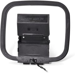 Eightwood AM FM Loop Antenna 3 Pin Mini Connector Compatible with Sony HiFi Series Sharp AV Receiver Radio Stereo System
