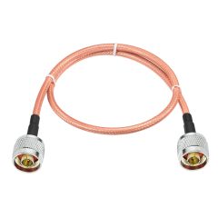 Eightwood N Male to N Male Jumper RG400 Low Loss Coax Cable 1.6 Feet for 4G LTE Antenna, WiFi Yagi Antenna, Antenna Router, Ham Radio