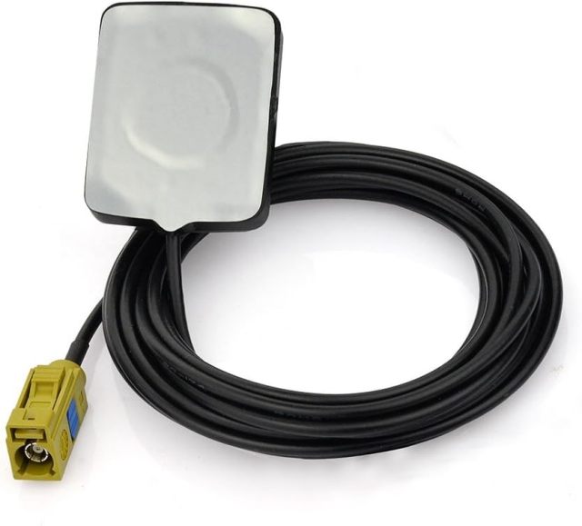 Eightwood Mini Satellite Radio Antenna Fakra K Curry Female Connector Compatible with Sirius XM Car Vehicle Trucks RV HD Hi-Fi Radio Stereo Receiver Tuner 2320-2345MHz