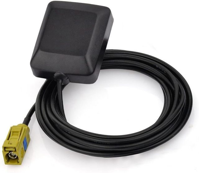 Eightwood Mini Satellite Radio Antenna Fakra K Curry Female Connector Compatible with Sirius XM Car Vehicle Trucks RV HD Hi-Fi Radio Stereo Receiver Tuner 2320-2345MHz