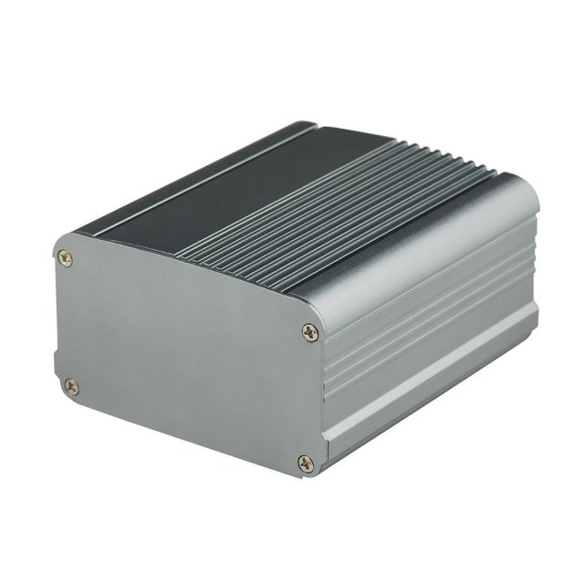 Eightwood Aluminum Project Enclosure Box Electronic Case for PCB Circuit Board DIY- 4.32 x 3.74 x 2.17 inch (L*W*H) Built-in Slot Extrusion Box
