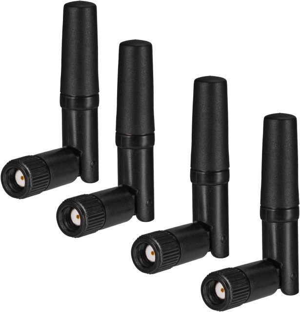 Eightwood Small WiFi Antenna 2.4GHz 5GHz Dual Band RP-SMA Antenna 4pcs for PC Desktop Computer PCIe Card WiFi Router Wireless Back Up Camera