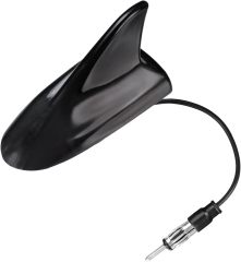 Eightwood Shark Fin Car FM Radio Antenna, Universal Roof Mount Antennae Replacement for Vehicle Car Truck Stereo Receiver Head Unit HD Radio, Drilling Required
