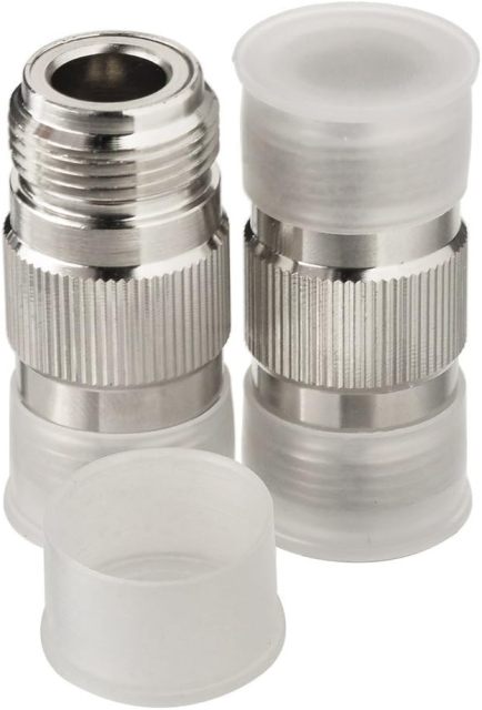 Eightwood 2pcs N Type Adapter N Female to N Female Barrel RF Coax Connector Coupler 50ohm for Ham Radio Antenna WiFi Antenna Router