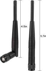 Eightwood 5dBi 2.4GHz WiFi Antenna RP-TNC Male Antennas (2-Pack) Compatible with Trimble Robotic Total Stations, Wireless Router Linksys WRT54G
