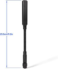 Eightwood Gooseneck Ham Radio Antenna VHF/UHF 144/430MHz Flexible Amateur Tactical Antenna SMA Female Connector for  Baofeng UV-5R UV-82 BF-F8HP Two-Way Radios