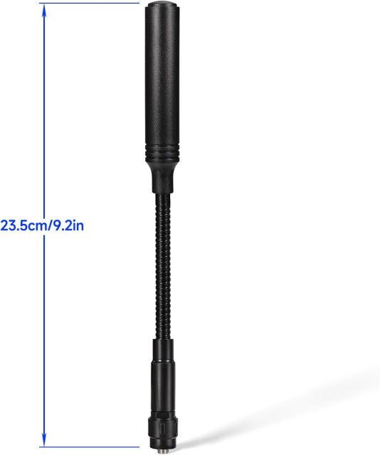 Eightwood Gooseneck Ham Radio Antenna VHF/UHF 144/430MHz Flexible Amateur Tactical Antenna SMA Female Connector for  Baofeng UV-5R UV-82 BF-F8HP Two-Way Radios