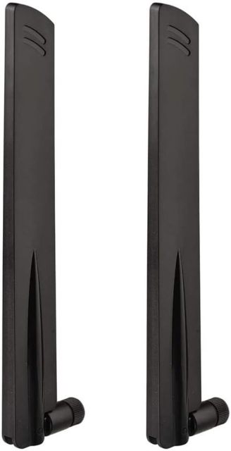 Eightwood 2.4GHz 5GHz WiFi Antenna Dual Band SMA Male Antenna (2-Pack) for Car Trailer Backup Cameras Wireless Security Cameras