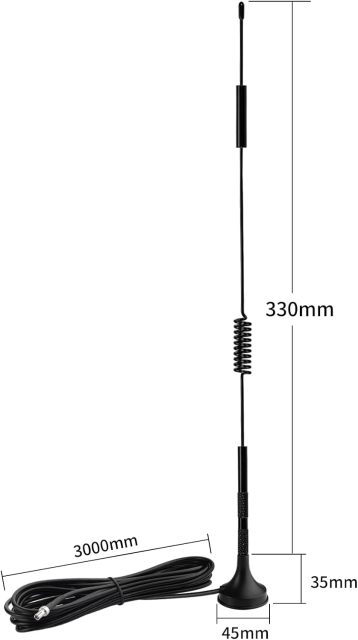 Bingfu High Gain 5dBi TS9 Mimo Mifi Hotspot Magnetic Base 4G Antenna Compatible with 4G LTE MiFi Mobile Hotspot Router USB Modem Dongle Adapter Verizon AT&T T-Mobile Sprint Mobile Broadband Modem