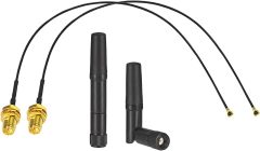 Eightwood Dual Band Small WiFi Antenna 2.4GHz 5GHz RP-SMA Male Antenna with MHF4 IPEX to RP-SMA Female Cable 9.8in (4-Pack) for M.2 NGFF Network Card PC Desktop Computer