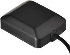 Eightwood Waterproof Active Navigation GPS Antenna Fakra Blue C Female Right Angle Magnetic Base Compatible with Ford VW Audi MFD2 RNS2 RNS-E Car Stereo Head Unit