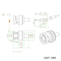 Eightwood 10pcs 50 Ohm BNC Crimp Male Connector for RG58 RG142 LMR195 Cable