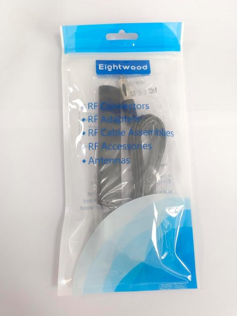 Eightwood Car Stereo FM Radio Antenna, Hidden Windshield Antenna, DIN Plug Adhesive Patch Antenna + Motorola DIN Female to ISO Adapter for Vehicle Car Truck Stereo Receiver Head Unit FM HD Radio