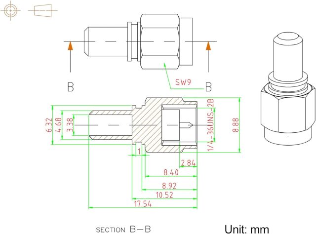 Eightwood 10pcs SMA Male Plug Crimp RF Connector for RG58 RG142 LMR195 Coaxial Cable