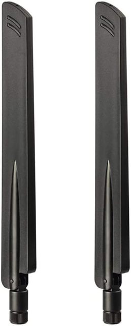 Eightwood 2.4GHz 5GHz WiFi Antenna Dual Band SMA Male Antenna (2-Pack) for Car Trailer Backup Cameras Wireless Security Cameras