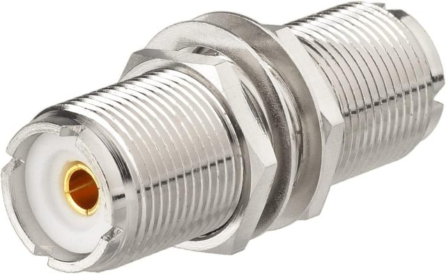 Eightwood 2pcs SO239 Adapter UHF Female to Female Jack Bulkhead RF Connector