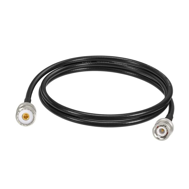 Eightwood UHF Female SO239 to BNC Male Adapter RG58 Antenna Jumper Cable 3 Feet for Handheld CB Radio, Amateur Radio, Ham Radio, Radio Scanner