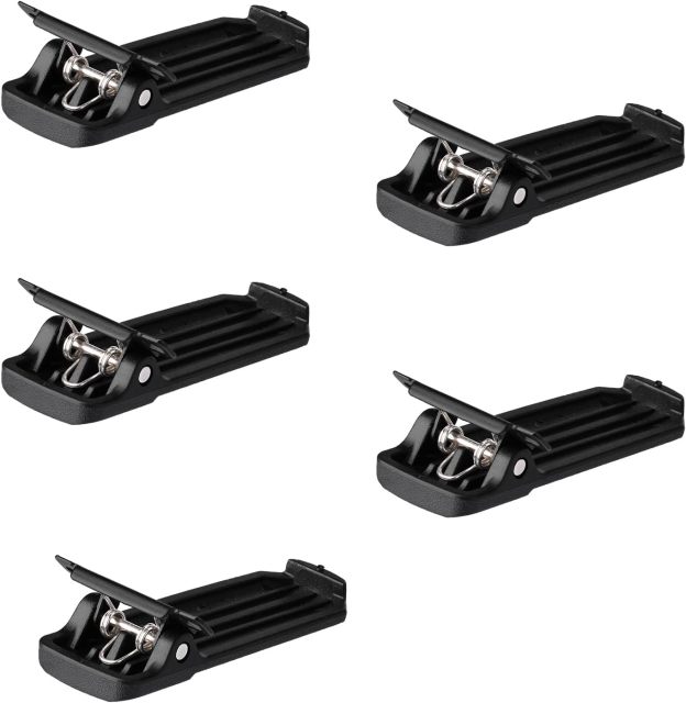 Bingfu Two Way Radio Walkie Talkie Universal Clip Replacement 5-Pack Compatible with Baofeng H-777 BF-666S BF-888S UV-5R UV-5RA UV-5RB UV-5RC 5RD 5RE 5RE+ Series