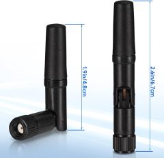 Eightwood Small WiFi Antenna 2.4GHz 5GHz Dual Band RP-SMA Antenna 4pcs for PC Desktop Computer PCIe Card WiFi Router Wireless Back Up Camera