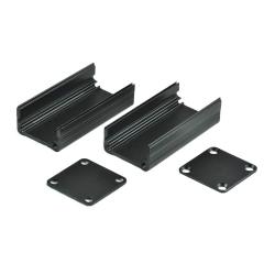 Eightwood Extruded Aluminum Box Electronic Project Enclosure Sliding Extrusion for PCB Board DIY- 1.97 x 0.98 x 0.98 inch (LWH)