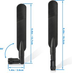Eightwood 5dBi 4G LTE Antenna SMA Male Omnidirectional Antenna (2-Pack) Compatible with 4G LTE Hotspot Router AT&T MF279, Wireless Modem, Wireless Home Phone System, Cellular Trail Camera
