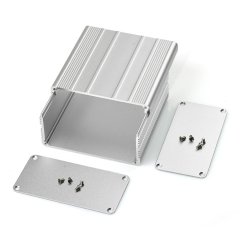Eightwood Aluminum Enclosure Electronic Project Box Case for PCB Instrument Amplifier DIY 3.94 x3.94 x1.97 inch (LWH)