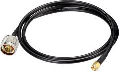 Eightwood RP-SMA Male with Female Pin to N Type Male Plug RG58 Coax Cable 3 feet