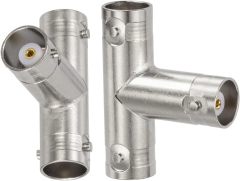 Eightwood 2pcs BNC Tee Type Adapter BNC Female to Female to Female Video Splitter Connector for CCTV DVR Camera