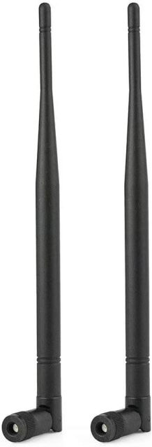 Eightwood 3.5dBi 868MHz 900MHz 915MHz RFID Antenna RP-SMA Male Connector 2-Pack Compatible with LoRa Gateway Helium Miner, Wireless Router Smart Home Control