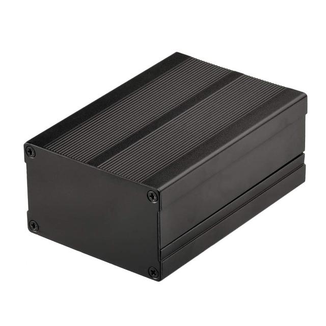 Eightwood Aluminum Electronic Enclosure, HiFi Audio Amplifier Ham Radio Project Box, PCB Board Case Black - 4.33 x 2.99 x 1.81 inch (LWH)