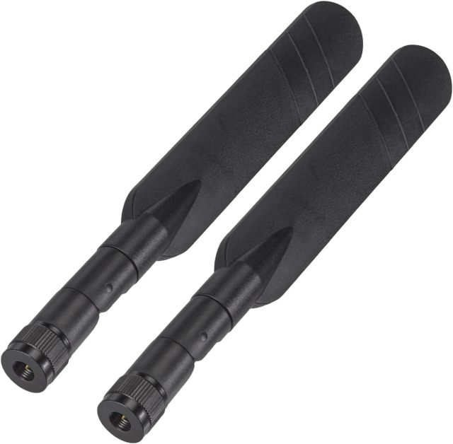 Eightwood 5dBi 4G LTE Antenna SMA Male Omnidirectional Antenna (2-Pack) Compatible with 4G LTE Hotspot Router AT&T MF279, Wireless Modem, Wireless Home Phone System, Cellular Trail Camera
