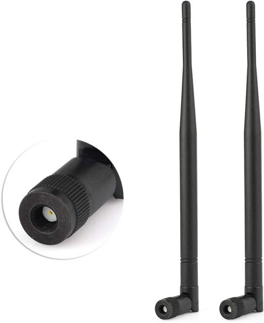 Eightwood 3.5dBi 868MHz 900MHz 915MHz RFID Antenna RP-SMA Male Connector 2-Pack Compatible with LoRa Gateway Helium Miner, Wireless Router Smart Home Control