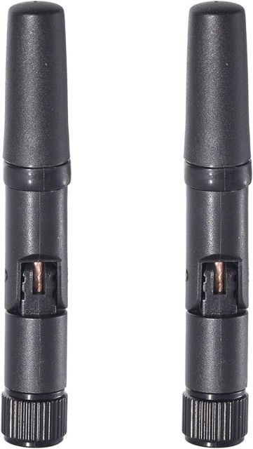 Eightwood Small WiFi Antenna Dual Band 2.4GHz 5GHz RP-SMA Antenna 2pcs for PC Desktop Computer PCIe Card WiFi Router Wireless Back Up Camera