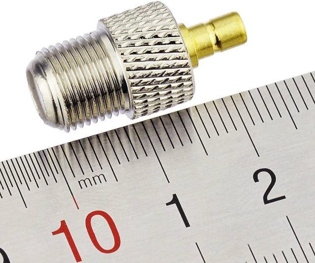 Eightwood SMB to F RG6 Coax Antenna Adapter Conversion kit 2pcs Compatible with Satellite Sirius XM Radio