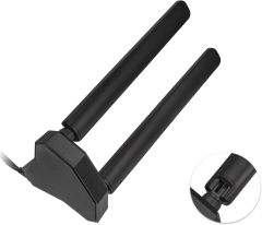 Eightwood WiFi 6E Tri-Band Antenna 6GHz 5GHz 2.4GHz Gaming WiFi Antenna Magnetic Base with 6.5ft Extension Cable for PC Desktop Computer PCIe WiFi 6E Card, WiFi Router