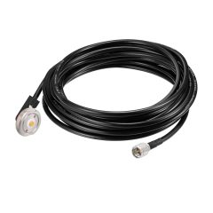 Eightwood NMO 3/4 inch Mount to Mini-UHF Male Extension Cable RG58 16.4 feet for Two-Way CB Radio, Radio Antenna, Radio Scanner