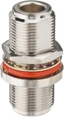 Eightwood 2pcs N Female to N Female Bulkhead Connector RF Coaxial Adapter
