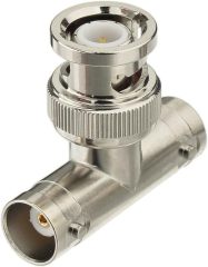 Eightwood BNC Tee Adapter 2-Pack, BNC Male to Dual BNC Female Connector 3 Way Video Splitter for CCTV Security Cameras