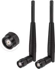 Eightwood 5dBi 2.4GHz WiFi Antenna RP-TNC Male Antennas (2-Pack) Compatible with Trimble Robotic Total Stations, Wireless Router Linksys WRT54G