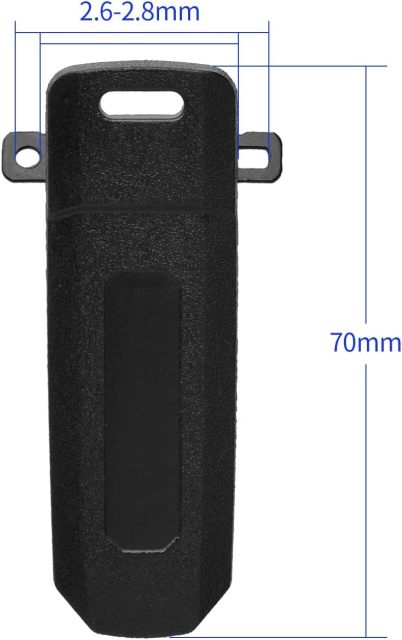 Bingfu Two Way Radio Walkie Talkie Universal Clip Replacement 5-Pack Compatible with Baofeng H-777 BF-666S BF-888S UV-5R UV-5RA UV-5RB UV-5RC 5RD 5RE 5RE+ Series