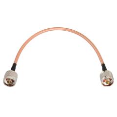 Eightwood N Male to N Male Jumper Low Loss RG400 Cable 12 inch for 4G LTE Antenna, WiFi Yagi Antenna, Router, Ham Radio