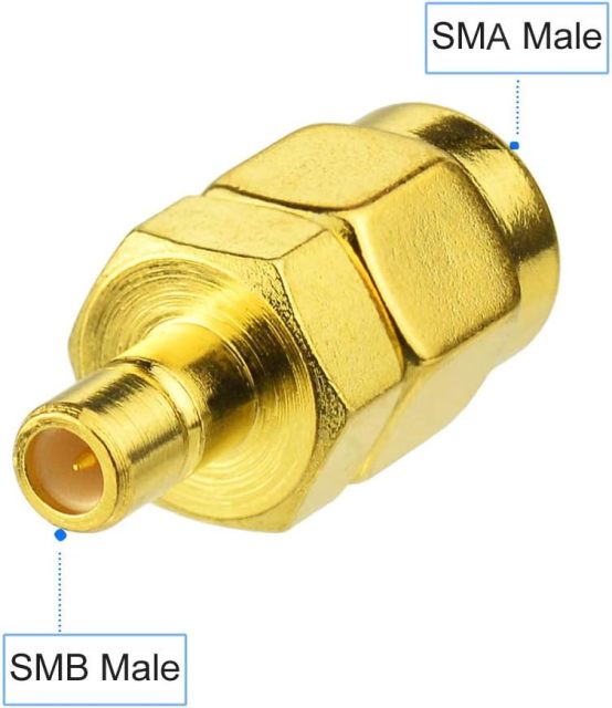 Eightwood SMB to SMA Antenna Adapter Kit 4ps for Sirius XM Satellite Radio Antenna DAB + Radio Antenna