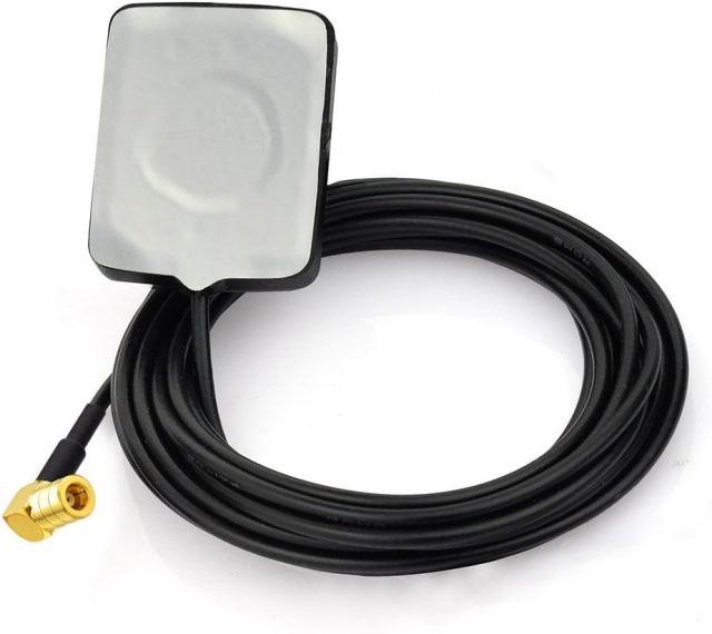 Eightwood Mini Satellite Radio Antenna SMB Right Angle Connector Compatible with Sirius XM Car Vehicle Truck RV HD Hi-Fi Radio Stereo Receiver Tuner 2320-2345MHz