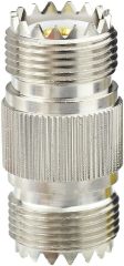 Eightwood SO239 to SO239 Coax Connector Adapter UHF Female to Female Coupler 2-Pack for CB Amateur Radio Antenna